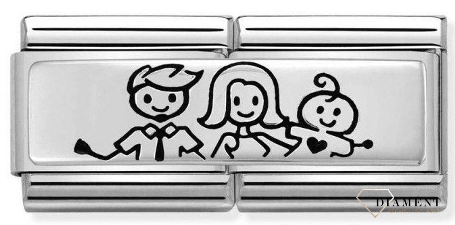 Nomination Link 925 zawieszka srebrna Rodzice z chłopczykiem  ✓oryginalna biżuteria Nomination ✓ prezent dla przyjaciółki✓ prezent na urodziny✓ prezent dla przyjaciółki✓ Biżuteria Nomination ✓Wymarzony prezent ✓ Kurier 24h ✓.jpg